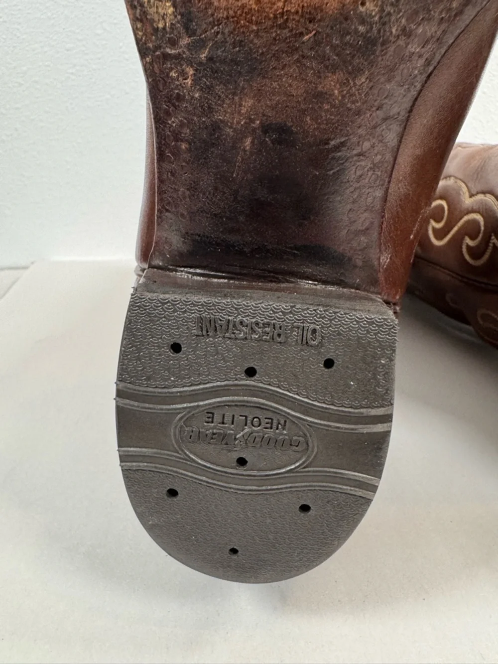 Lucchese San Antonio Men’s Vintage Cowboy Boots Size 10.5 D #6472 Made In USA - Picture 14 of 16